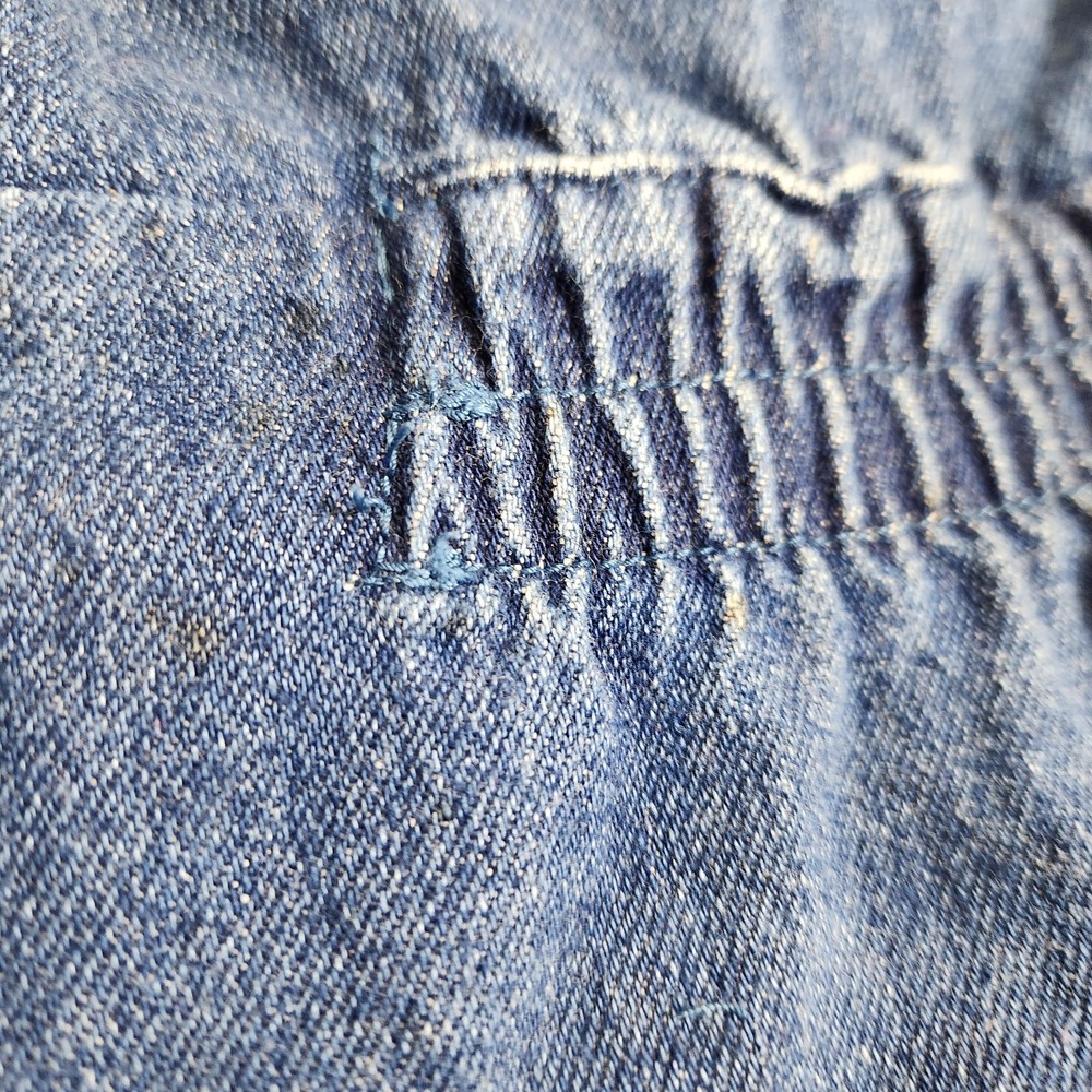 Vintage 80s Oakbrook Sport Denim Jumpsuit Acid Wash Utility Coveralls Blue 12 - Picture 16 of 16
